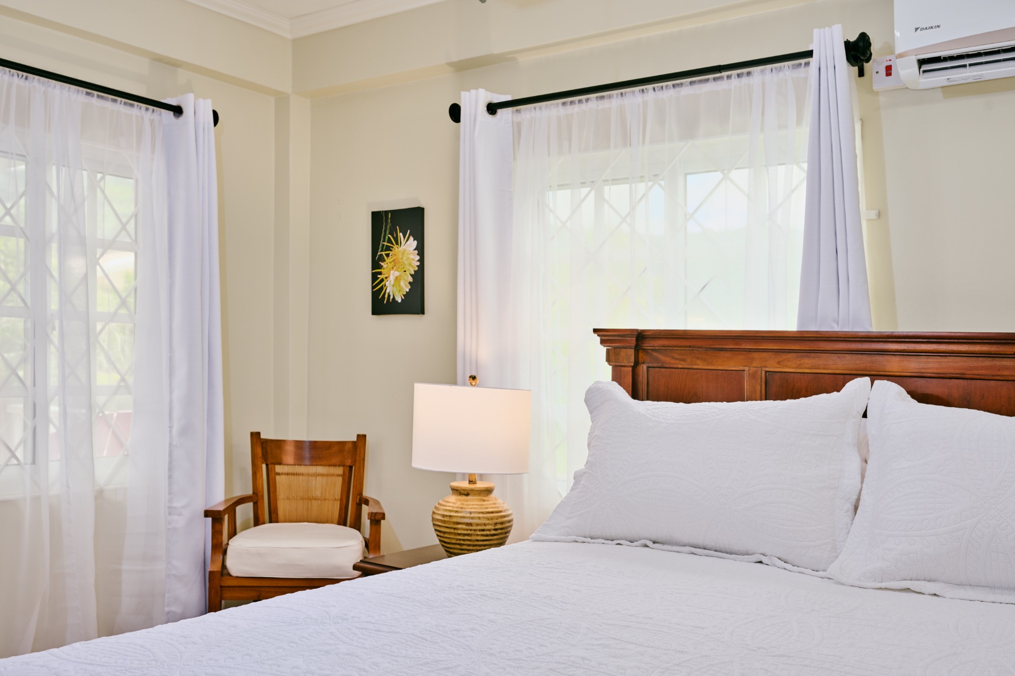 Garden View Suite bedroom at Pitaya Suites