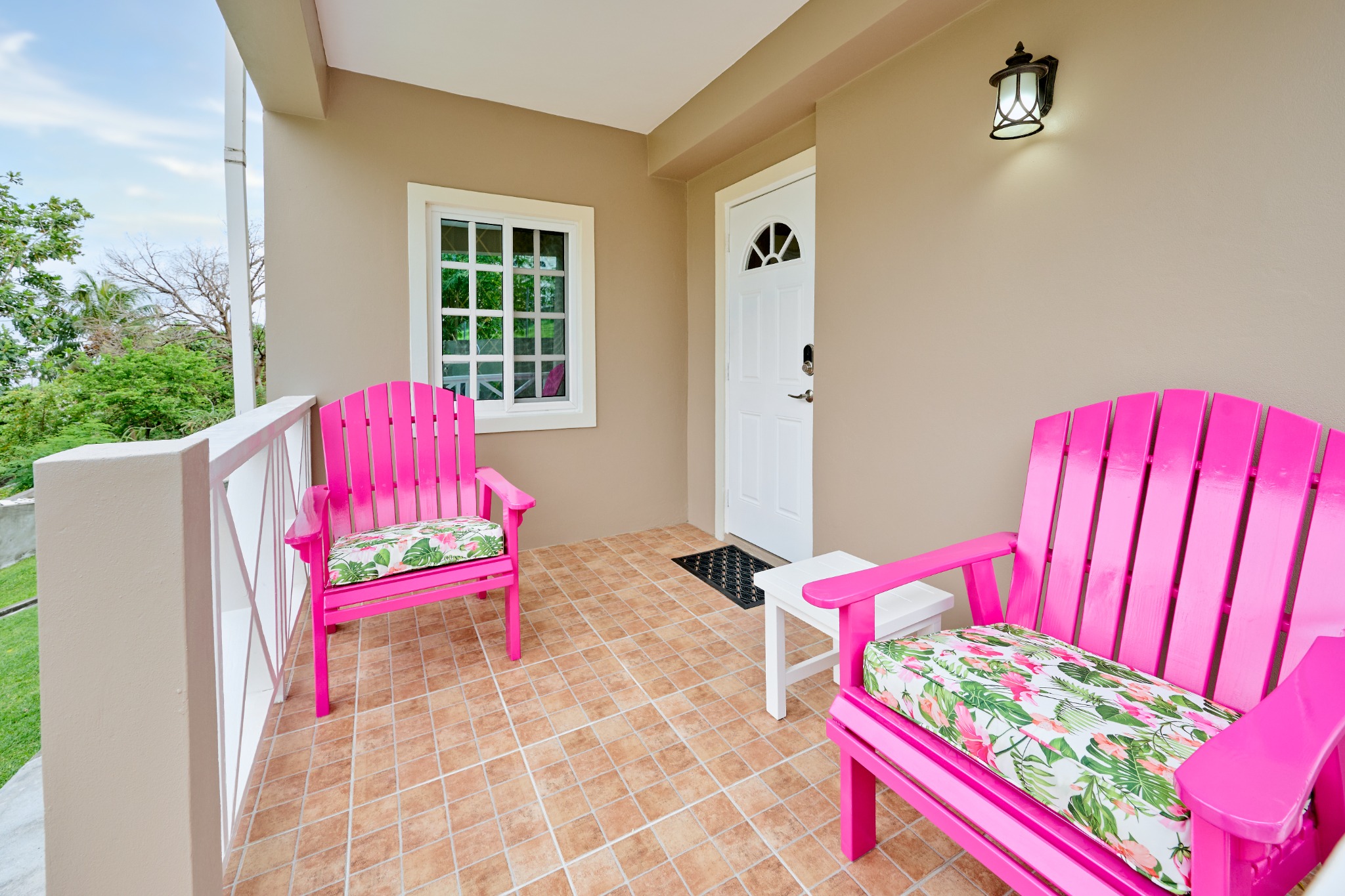 Garden View Suite porch at Pitaya Suites